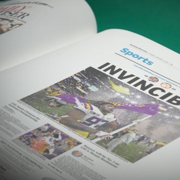 LSU Tigers gannet football history told through newspaper coverage
